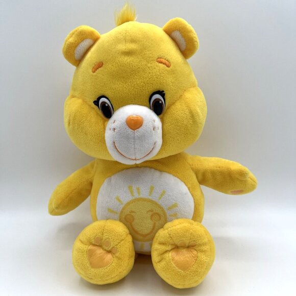 Care Bears Funshine Bear 14" Plush Stuffed Animal 2015 Yellow Sunshine - Picture 2 of 10